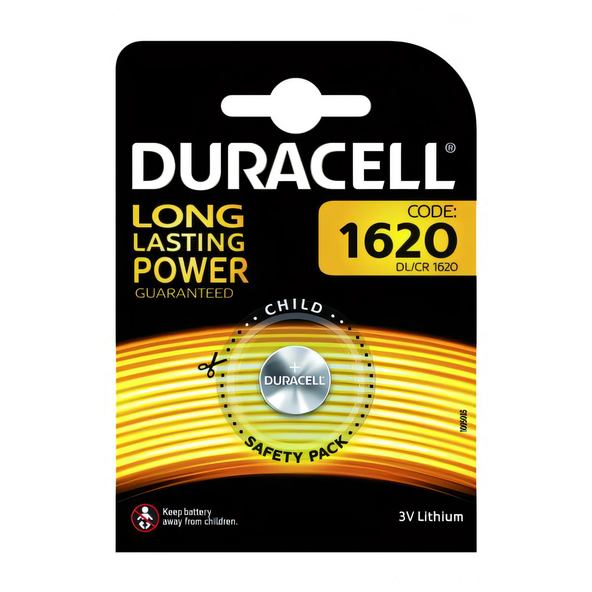 Pila a bottone Duracell CR1620 al litio 3V