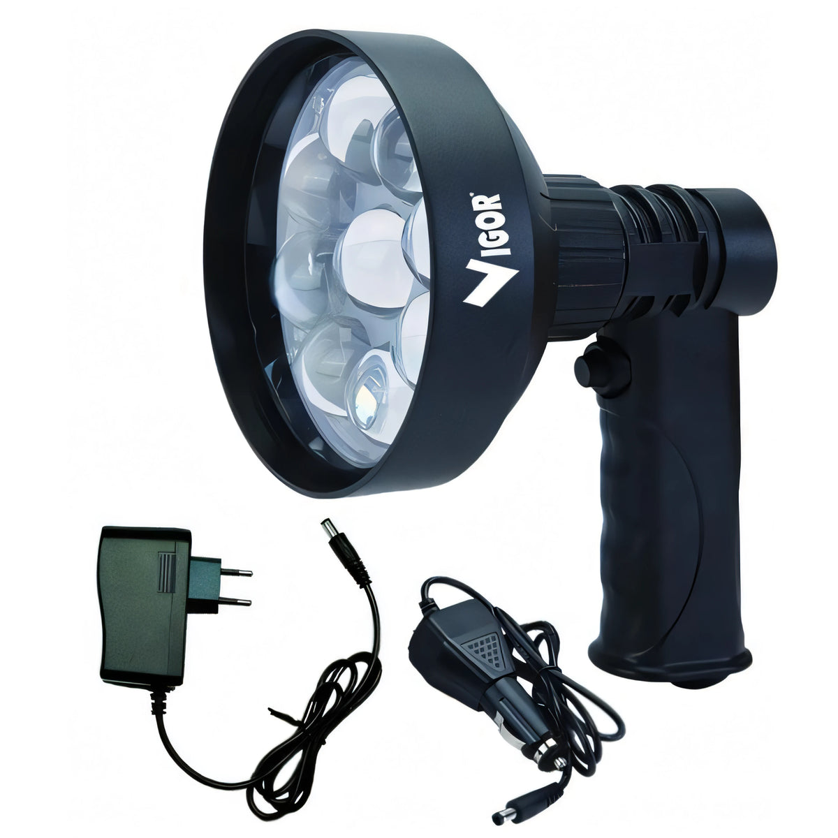Faro Vigor LED ricaricabile per visione notturna 27 W