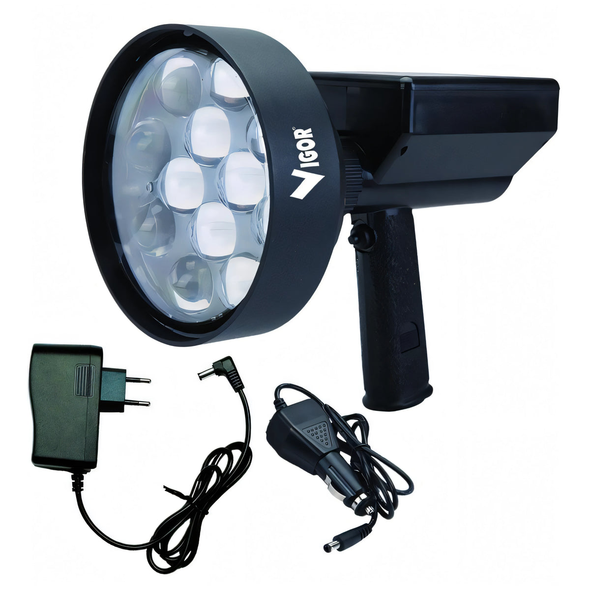 Faro Vigor LED ricaricabile per visione notturna 36 W
