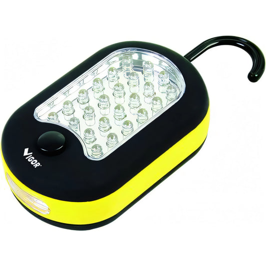 Torcia Vigor LED magnetica Oval con gancio, 27 led