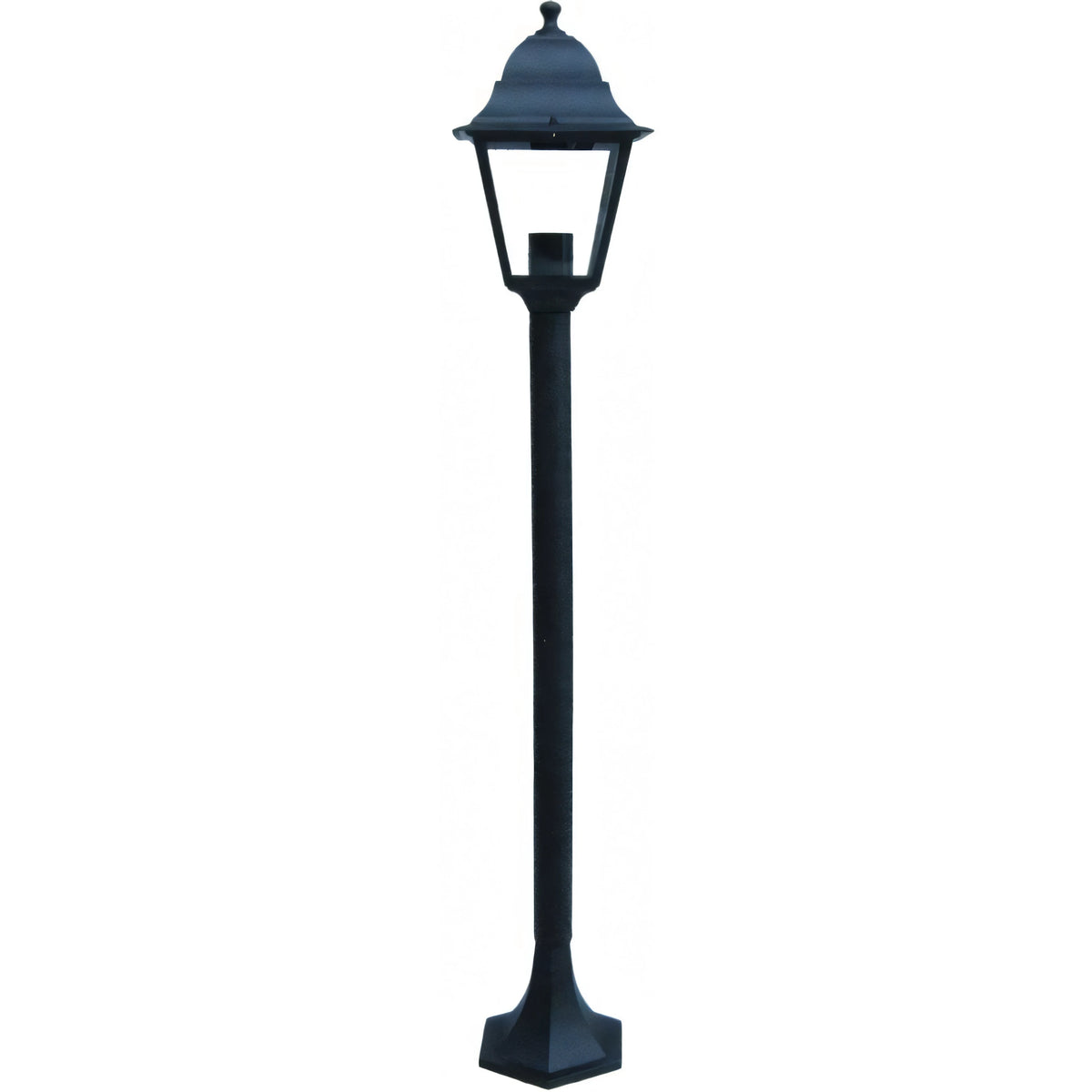 Lanterna Vigor Filicudi su palo per esterni, alluminio nero, 1 luce, H 110 cm