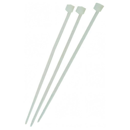 Fascette per cablaggi Hu-Firma in nylon bianco 3,6x140 mm, confezione da 100 pezzi