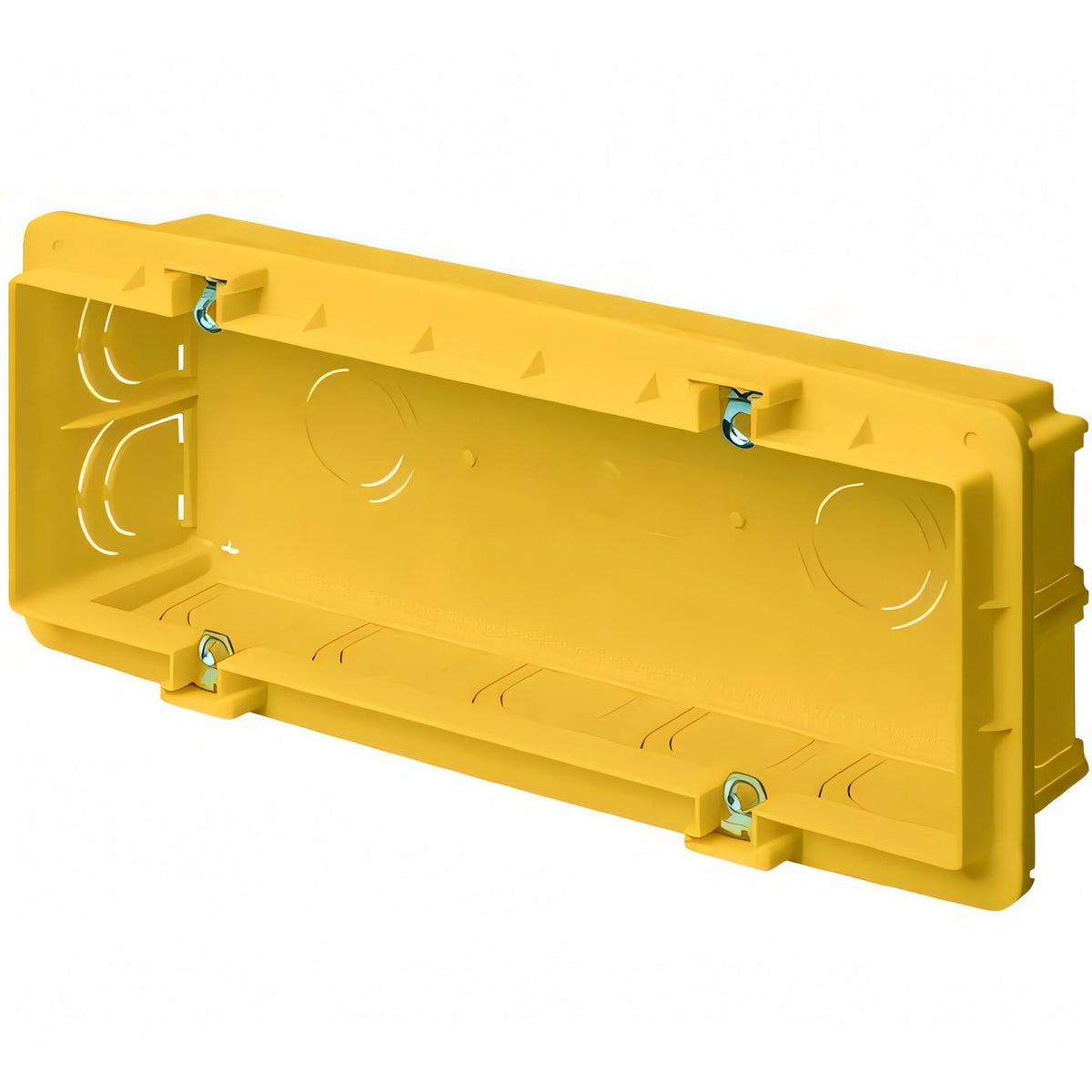 Scatola da incasso per frutti a 6/7 posti con inserti metallici