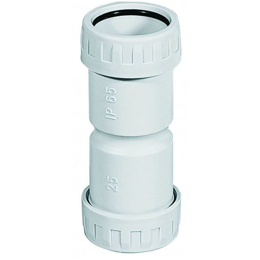 Manicotto per tubo rigido tubo-tubo con guarnizione, Ø 16 mm, IP65
