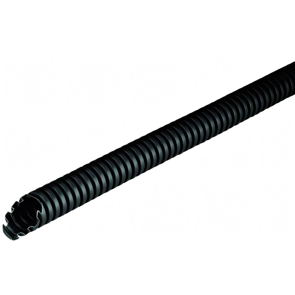 Tubo corrugato in PVC nero con tirafilo Ø 16 mm