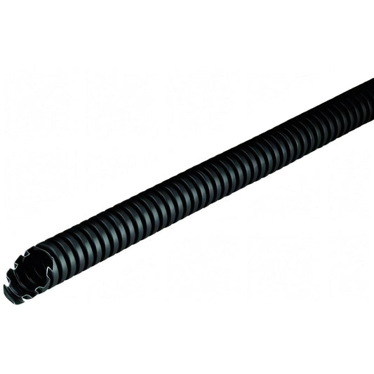 Tubo corrugato in PVC nero con tirafilo Ø 16 mm
