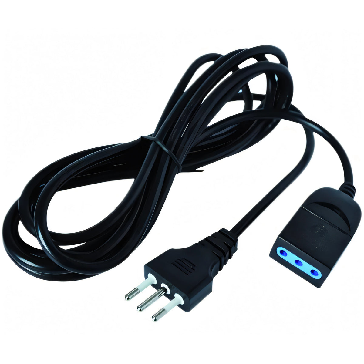 Prolunga elettrica lineare Vigor nera, 5 m