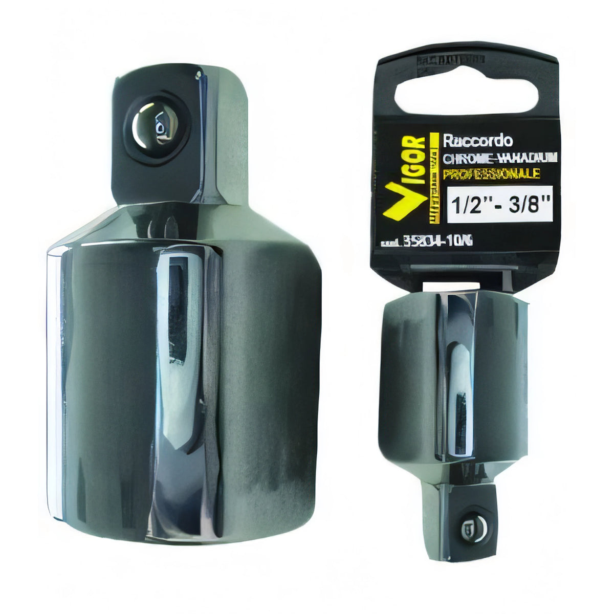 Raccordo riduzione Vigor in acciaio, 1/2" femmina - 3/8" maschio