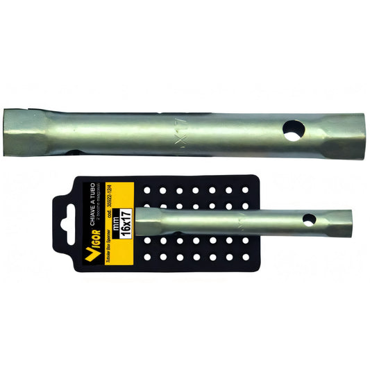 Chiave a tubo Vigor, 2 bocche esagonali, 10x11 mm