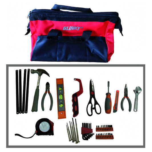 Set utensili Blinky Joby in borsa, 47 pezzi