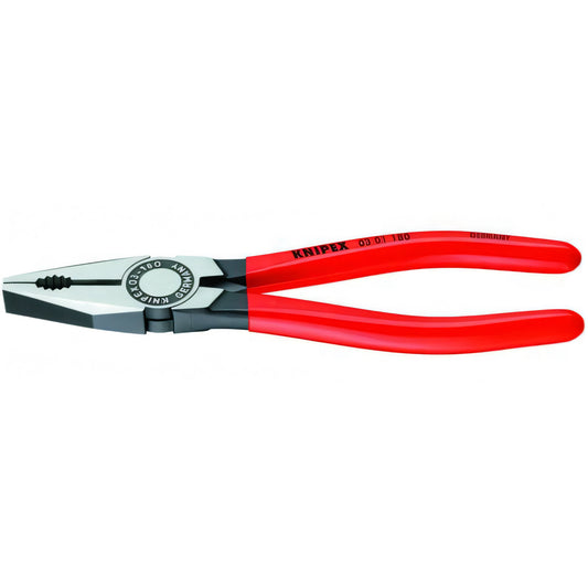 Pinza universale Knipex con manici plastificati, 180 mm