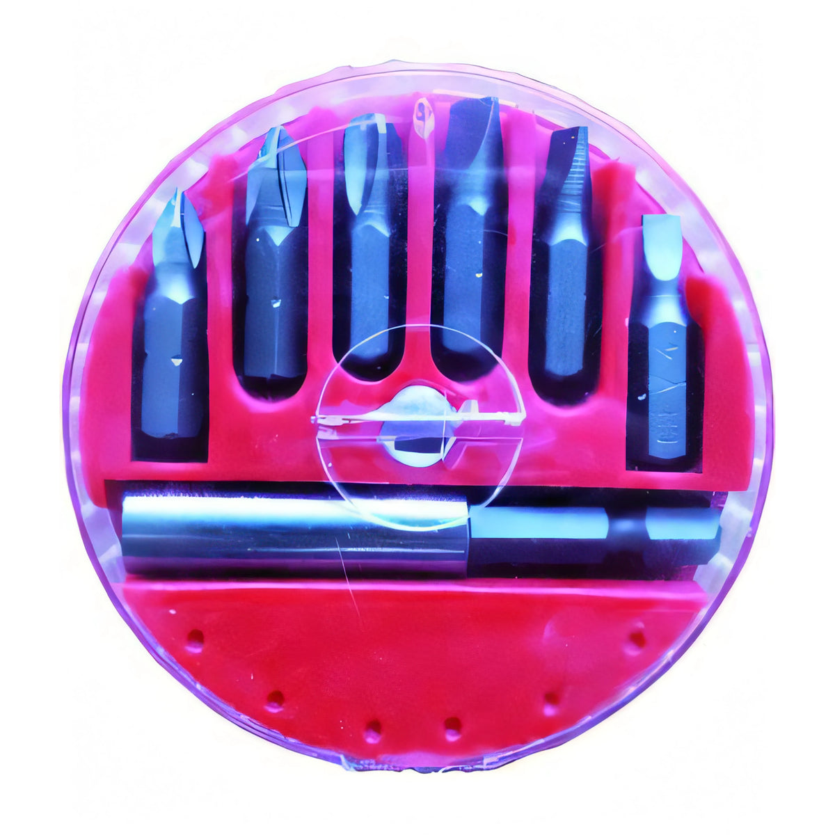 Set di inserti Vigor per avvitatori taglio/croce, bit-box 7 pezzi
