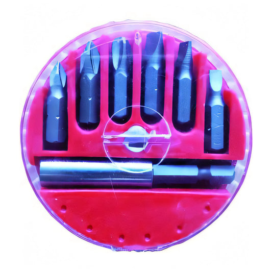 Set di inserti Vigor per avvitatori taglio/croce, bit-box 7 pezzi