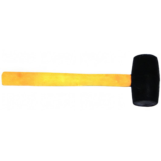 Mazzuola in gomma Vigor con manico in legno, testa Ø 60 mm 450 g