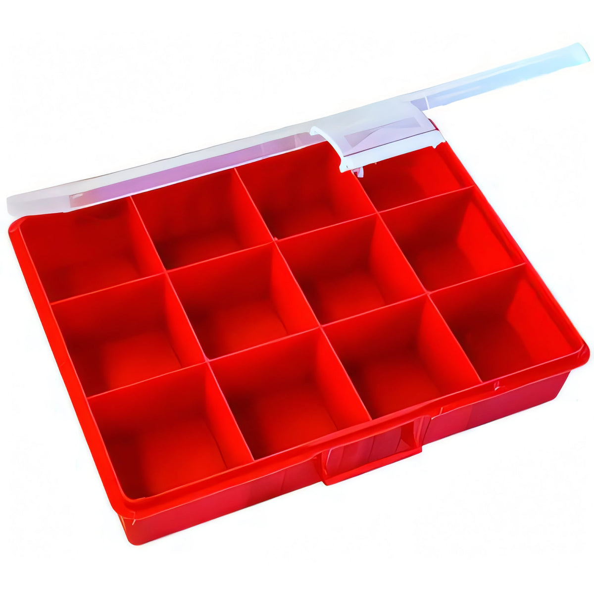 Cassettiera portaminuteria in plastica antiurto, 12 scomparti