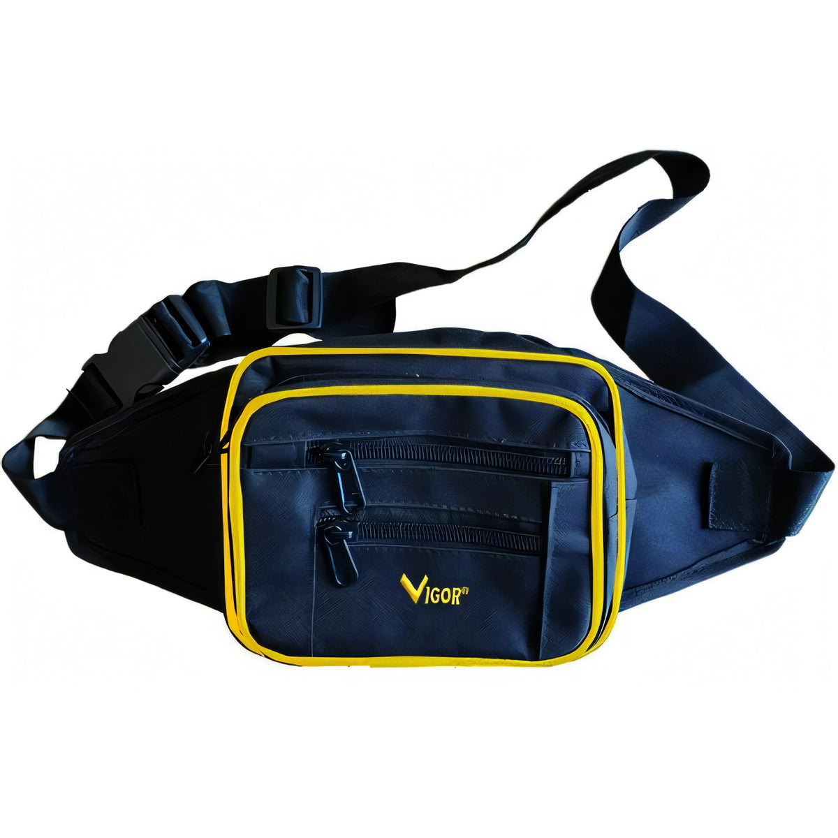 Marsupio sportivo Vigor Kanga impermeabile con 4 tasche con zip, 20x10x15h cm