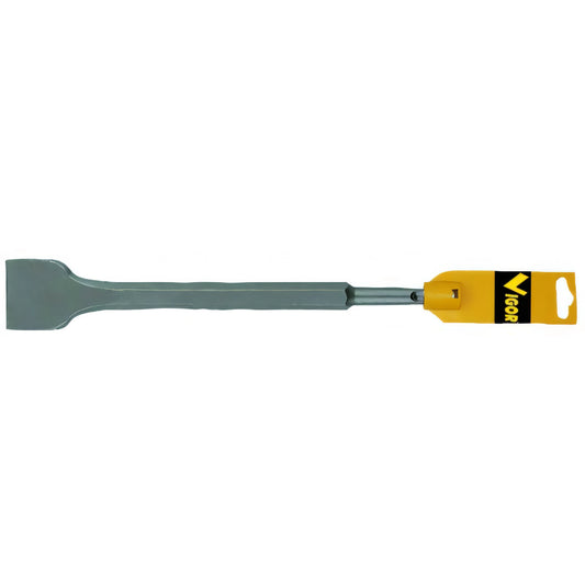 Scalpello spatola larga Vigor per martello, attacco SDS-Plus, 250 mm