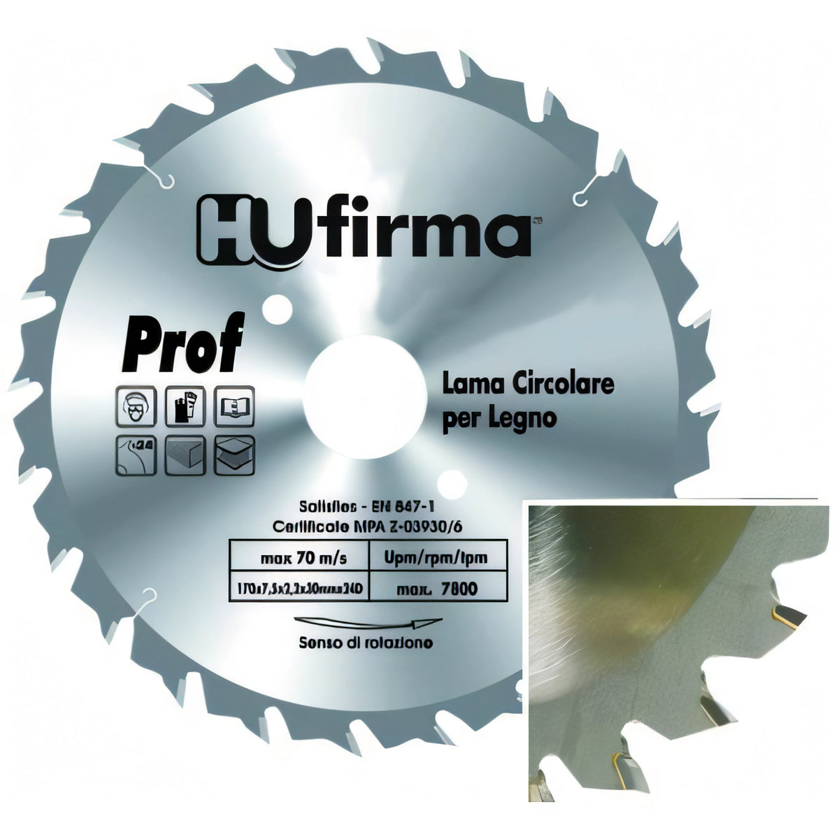 Lama circolare Vigor per legno, 24 denti in widia, Ø 210 mm