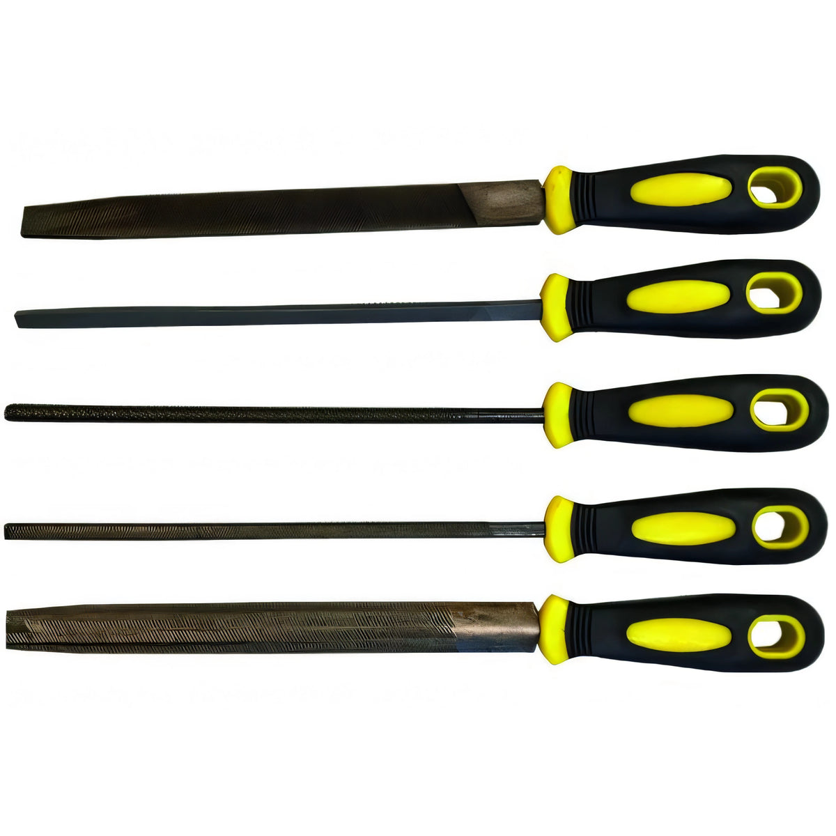 Serie lime per meccanica Vigor, 5 pezzi, manico PVC, 8 pollici