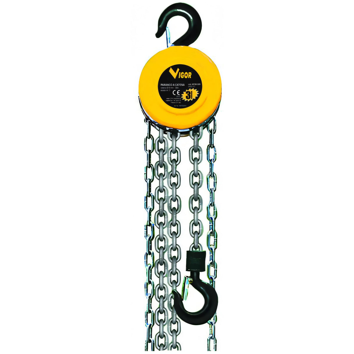 Paranco a catena manuale Vigor, portata 2000 kg