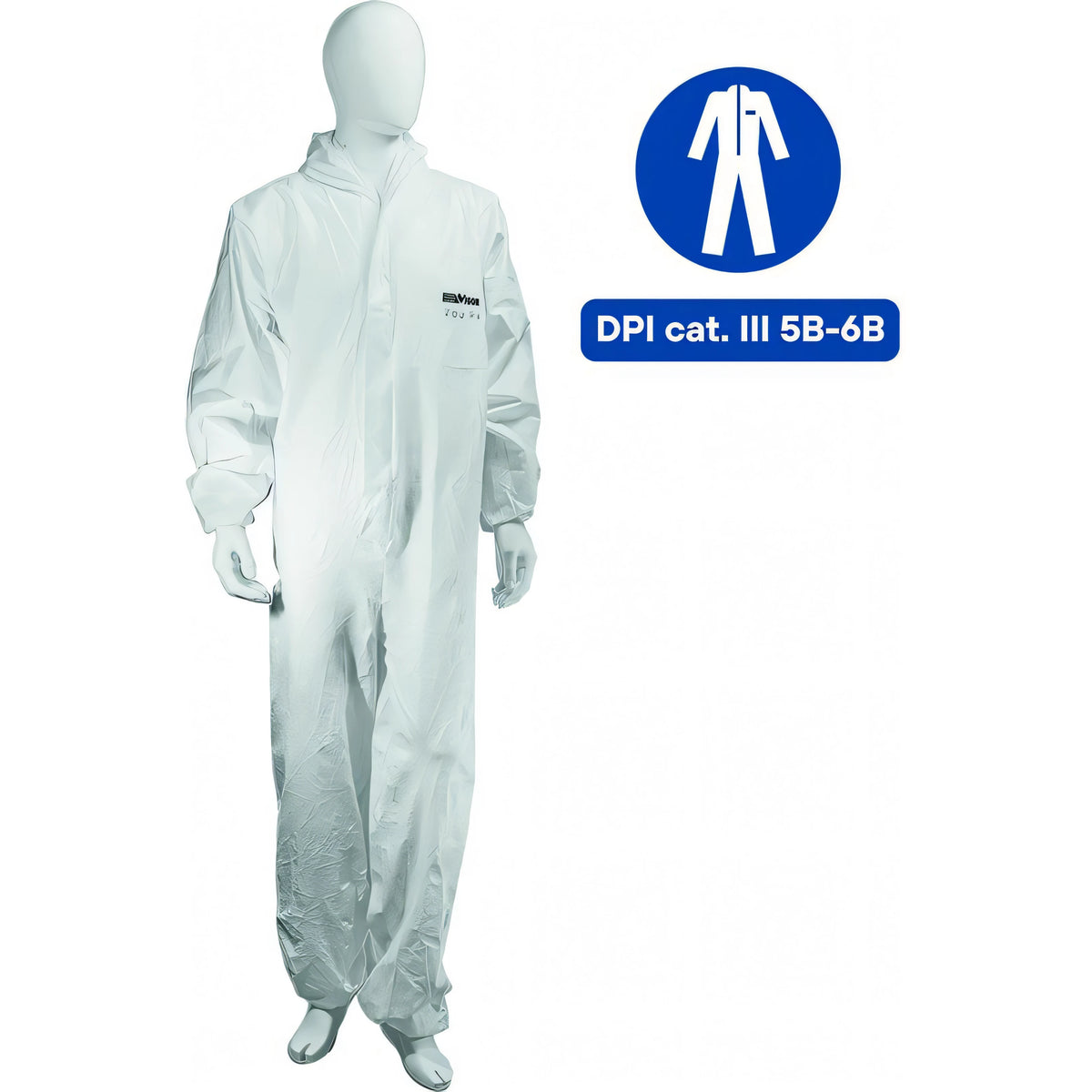 Tuta di protezione Vigor CAT.III 5/6B certificata, taglia L