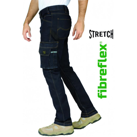 Pantaloni jeans da lavoro Rica Lewis Joba tasconato denim scuro