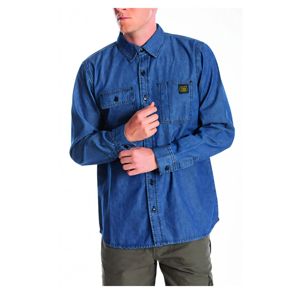 Camicia jeans Rica Lewis Matt Denim in cotone, taglia M