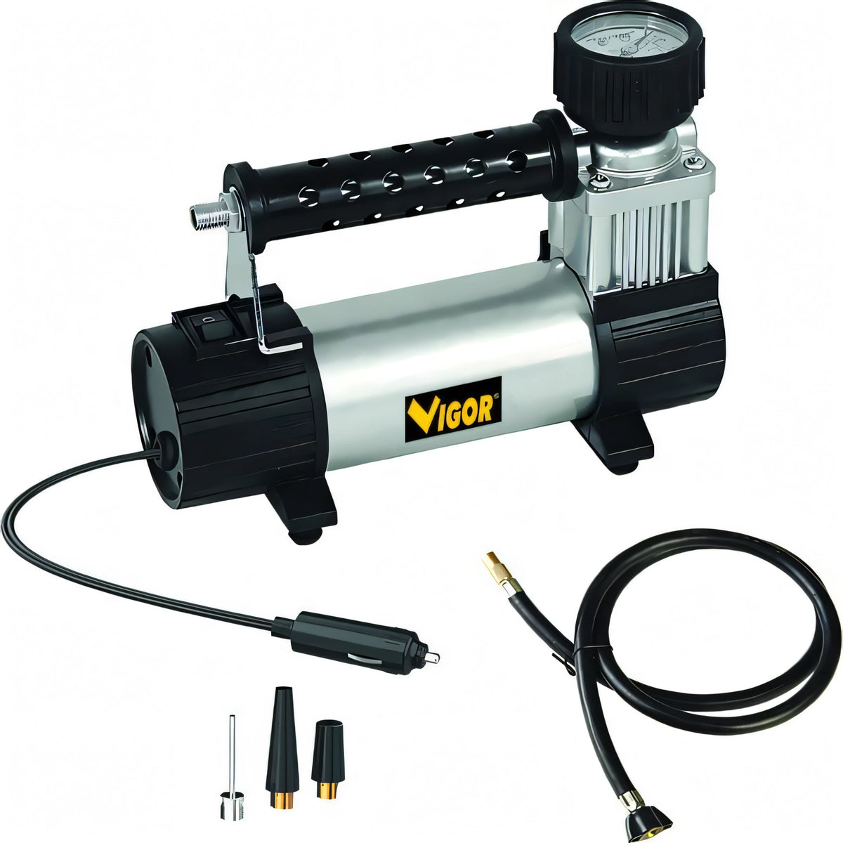 Minicompressore Vigor VMC-20, 12V, corpo in acciaio
