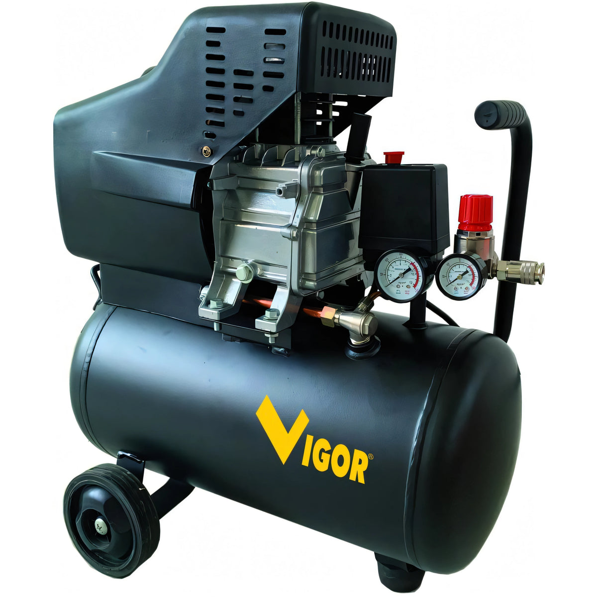 Compressore Vigor 220V 24 litri 2 HP con serbatoio