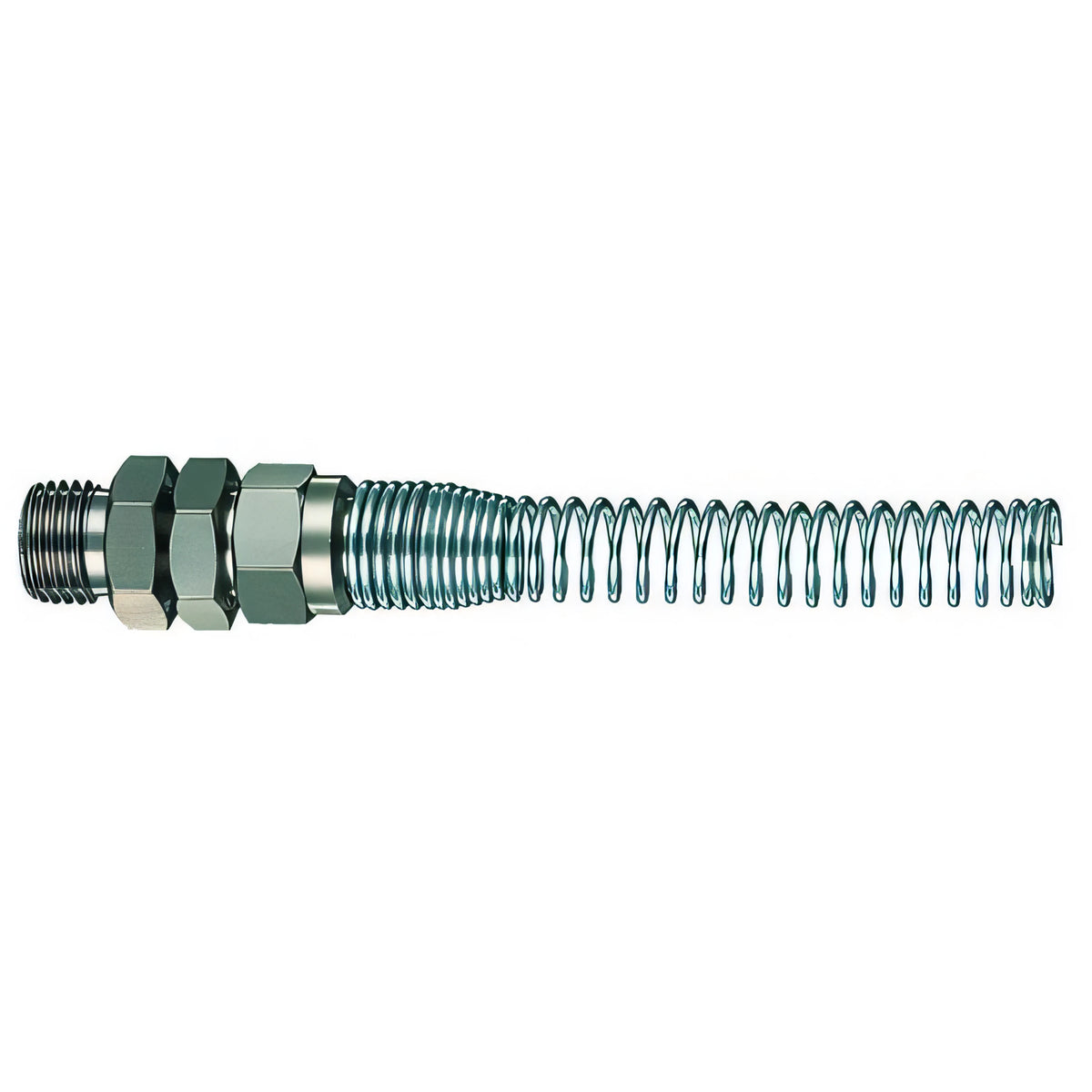 Attacco portagomma con molla a innesto maschio 1/4" per aria compressa, 6x8 mm