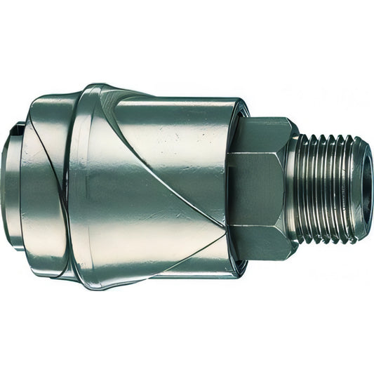 Rubinetto rapido con attacco maschio per aria compressa, 3/8"