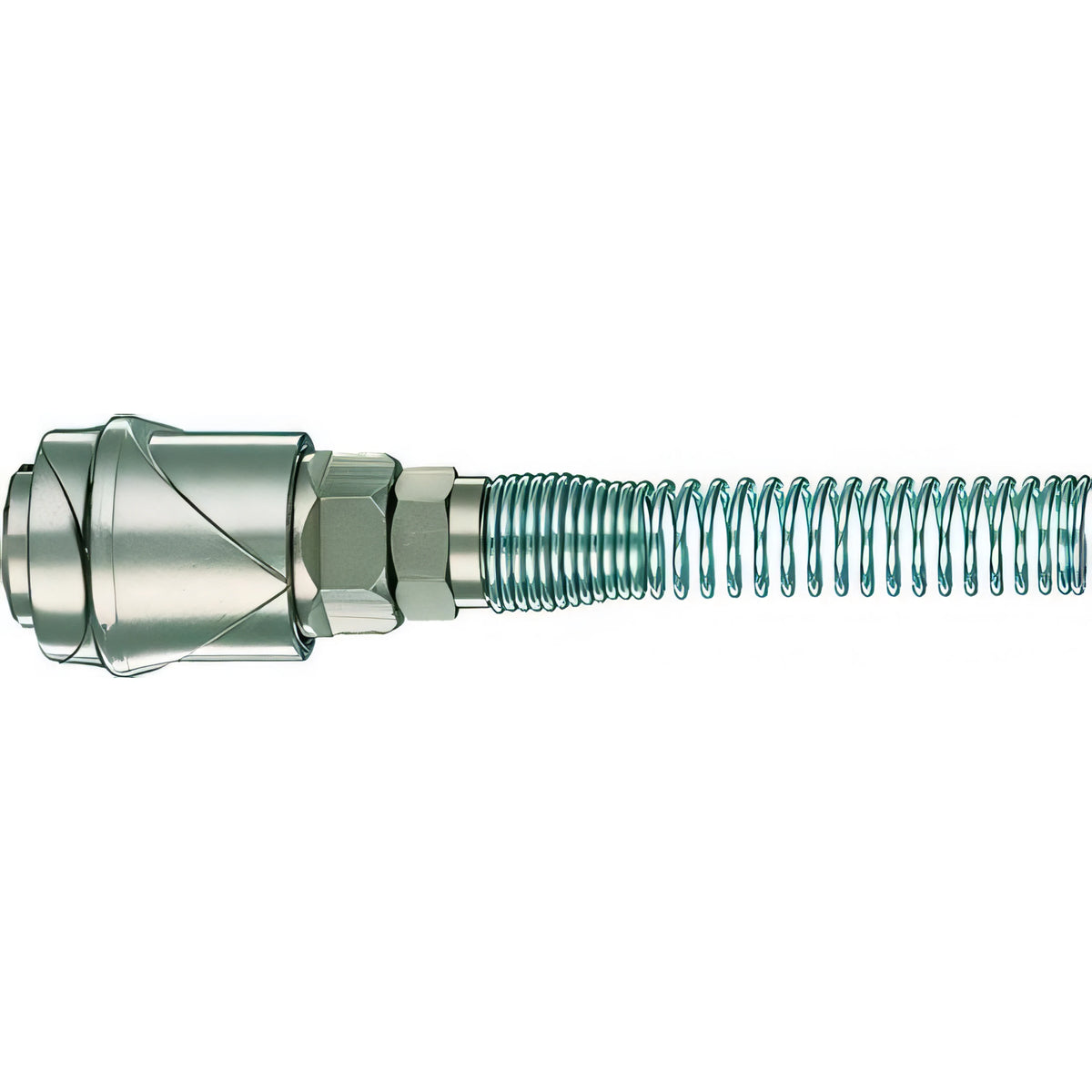 Rubinetto rapido con molla per aria compressa, tubo 6x8 mm