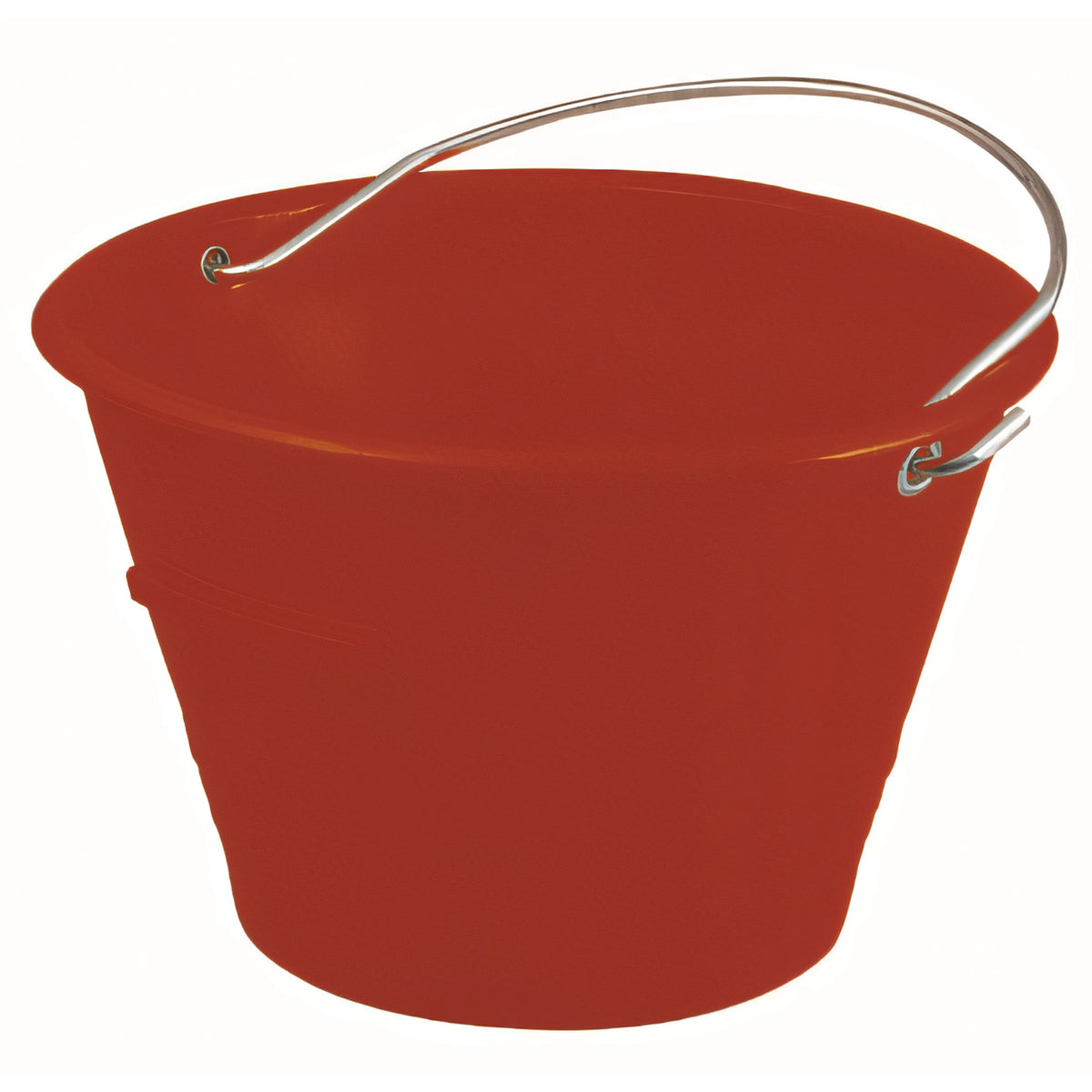 Secchio da muratore in plastica rossa, Ø 36 cm, 14 litri ca.