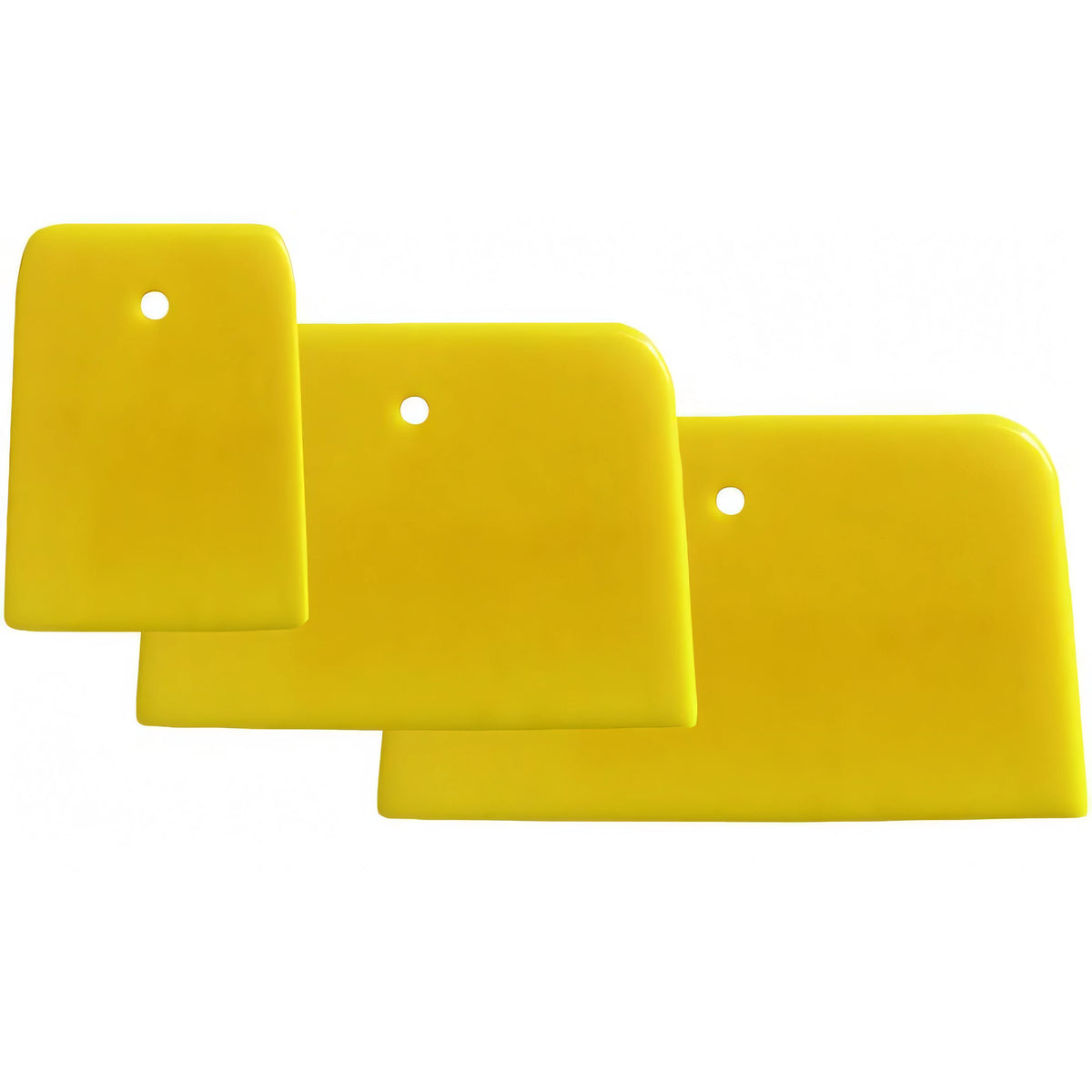 Set 3 spatole flessibili Vigor in gomma, misure assortite