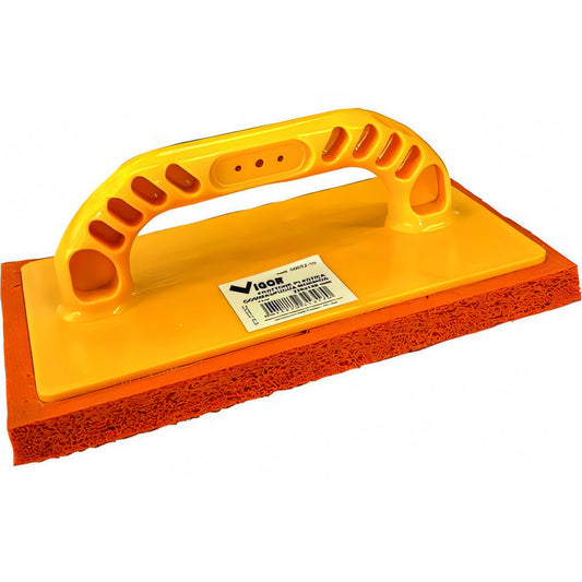 Frattone Vigor in plastica con gommaspugna arancio morbida, 220x140 mm