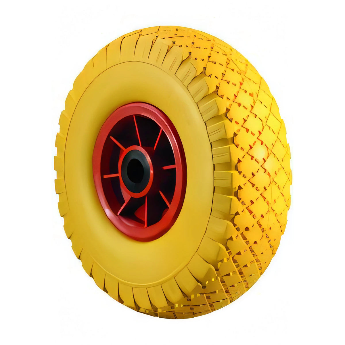 Ruota Vigor in poliuretano antiforo per carrelli, Ø 260 mm, supporto in plastica su cuscinetti a rulli