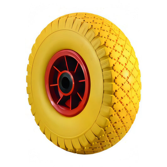 Ruota Vigor in poliuretano antiforo per carrelli, Ø 260 mm, supporto in plastica su cuscinetti a rulli