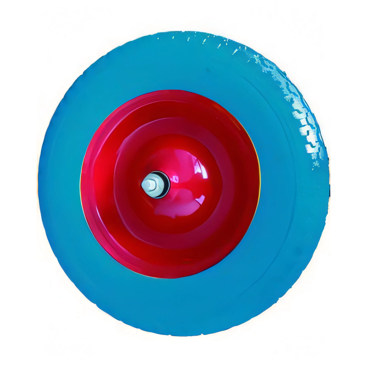 Ruota Vigor in schiuma su cuscinetto per carriola, perno 17 cm