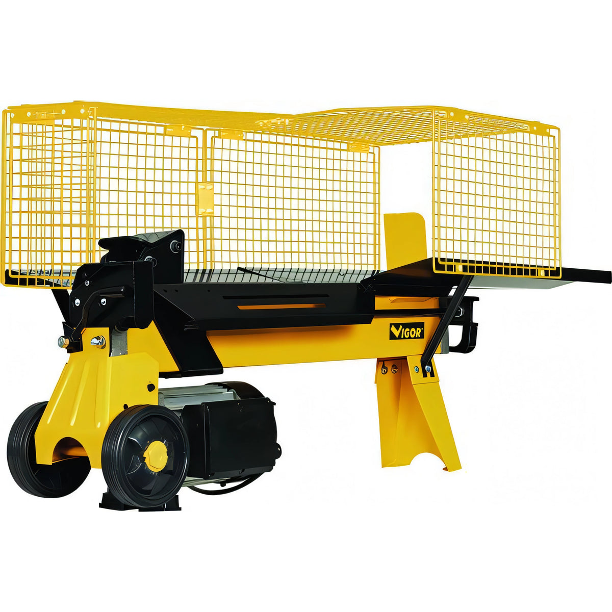 Spaccalegna elettrico Vigor VSO-5T 520 a spinta orizzontale, 5 ton, con ruote