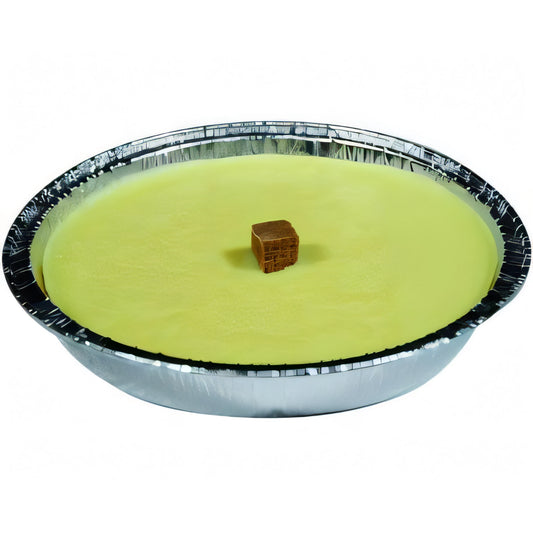 Cero alla citronella in vaschetta di alluminio, Ø 11 cm