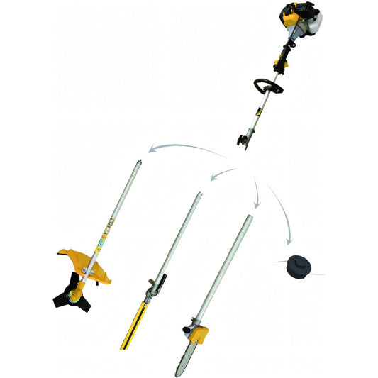 Multifunzione da giardino Vigor VTS-43 a scoppio con decespugliatore, tagliabordi, tagliasiepi e tagliarami