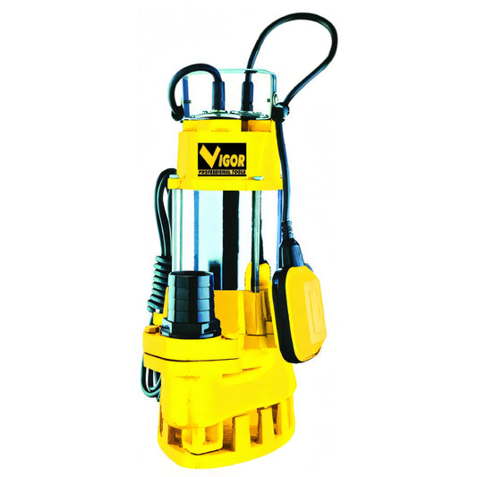 Elettropompa sommersa Vigor VE-750 inox-ghisa automatica per acque sporche