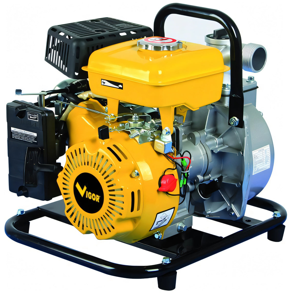 Motopompa Vigor V-MP20 autoadescante, motore 4 tempi 2 HP