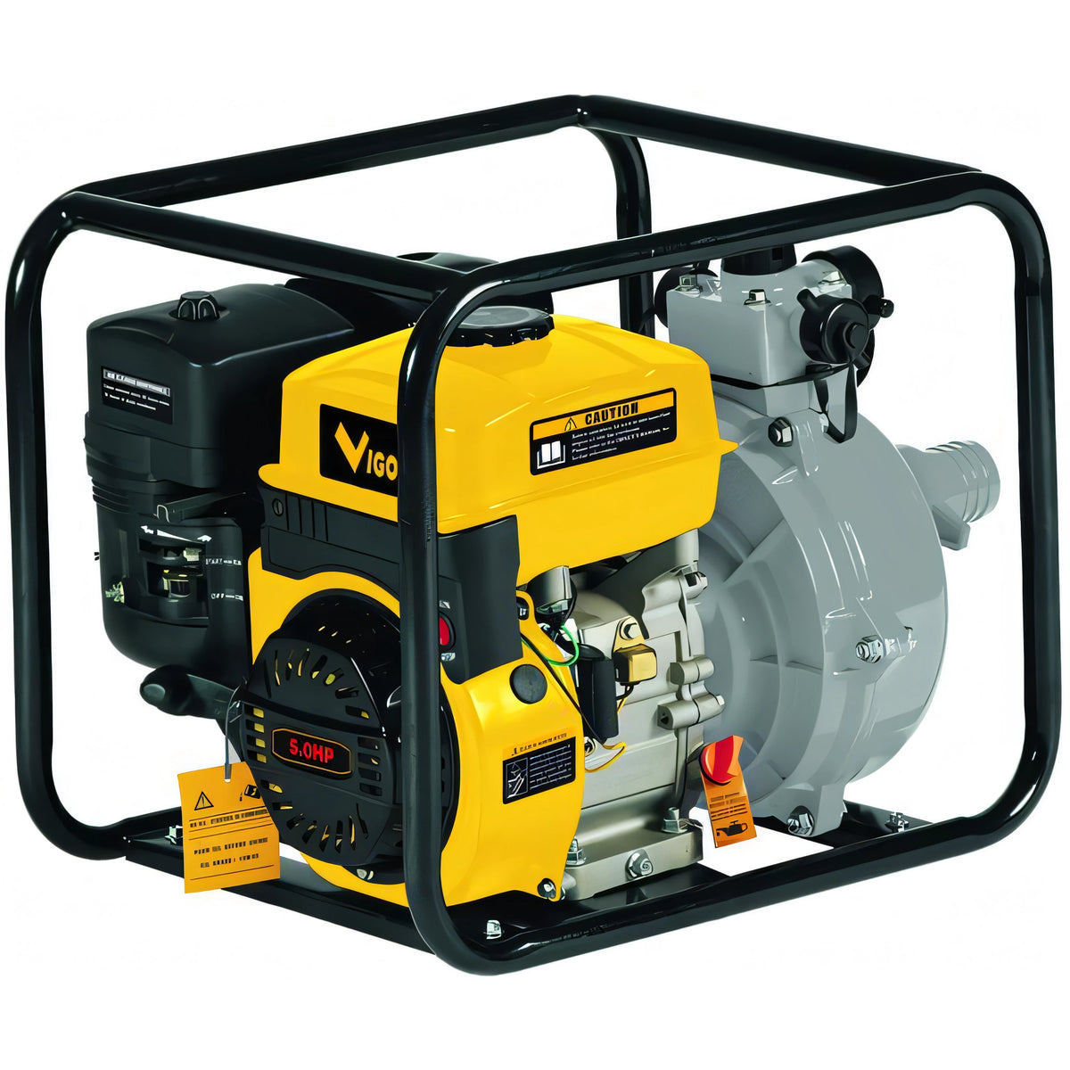 Motopompa Vigor V-MP50 autoadescante, motore 4 tempi OHV 5 HP