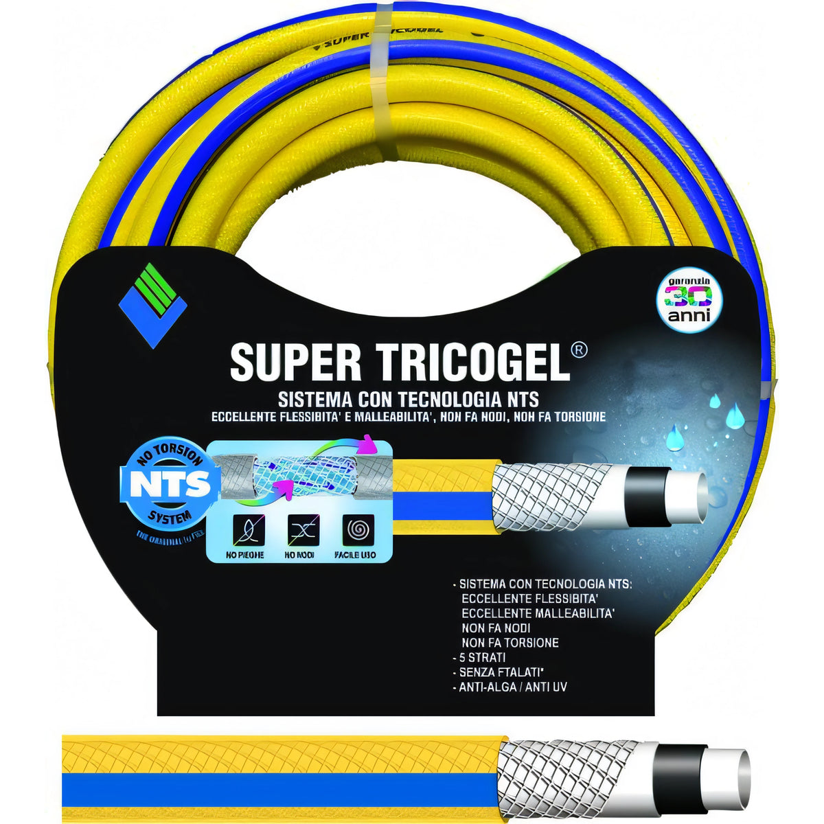 Tubo Tricogel NTS 5 strati magliato, 1 pollice