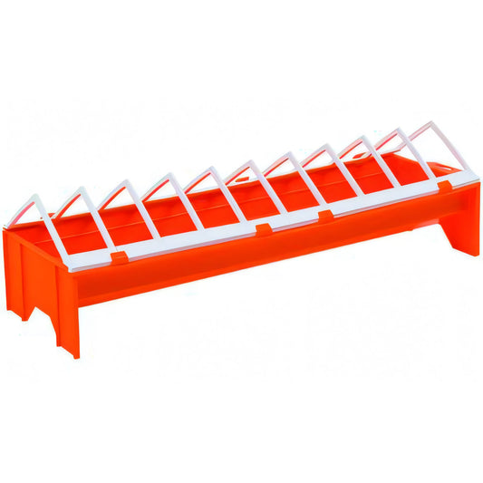 Mangiatoia per polli in plastica a barrette, 50 cm
