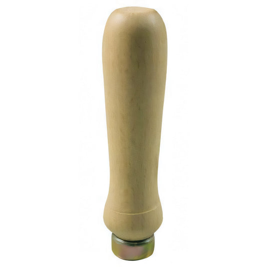 Manico in legno tornito con anello per lime e raspe, N.1, 90 mm