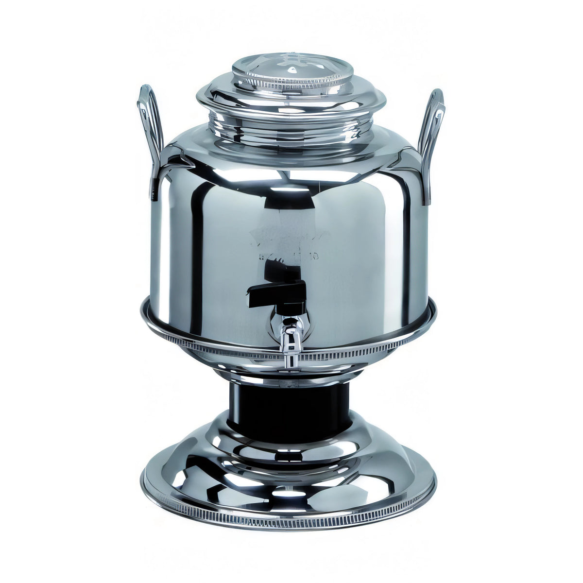 Contenitore per olio in acciaio inox 18/10 Jolly da 5 litri con rubinetto a leva e supporto