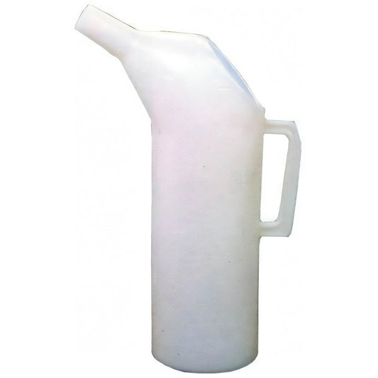 Caraffa graduata in plastica con imbuto, 5 litri