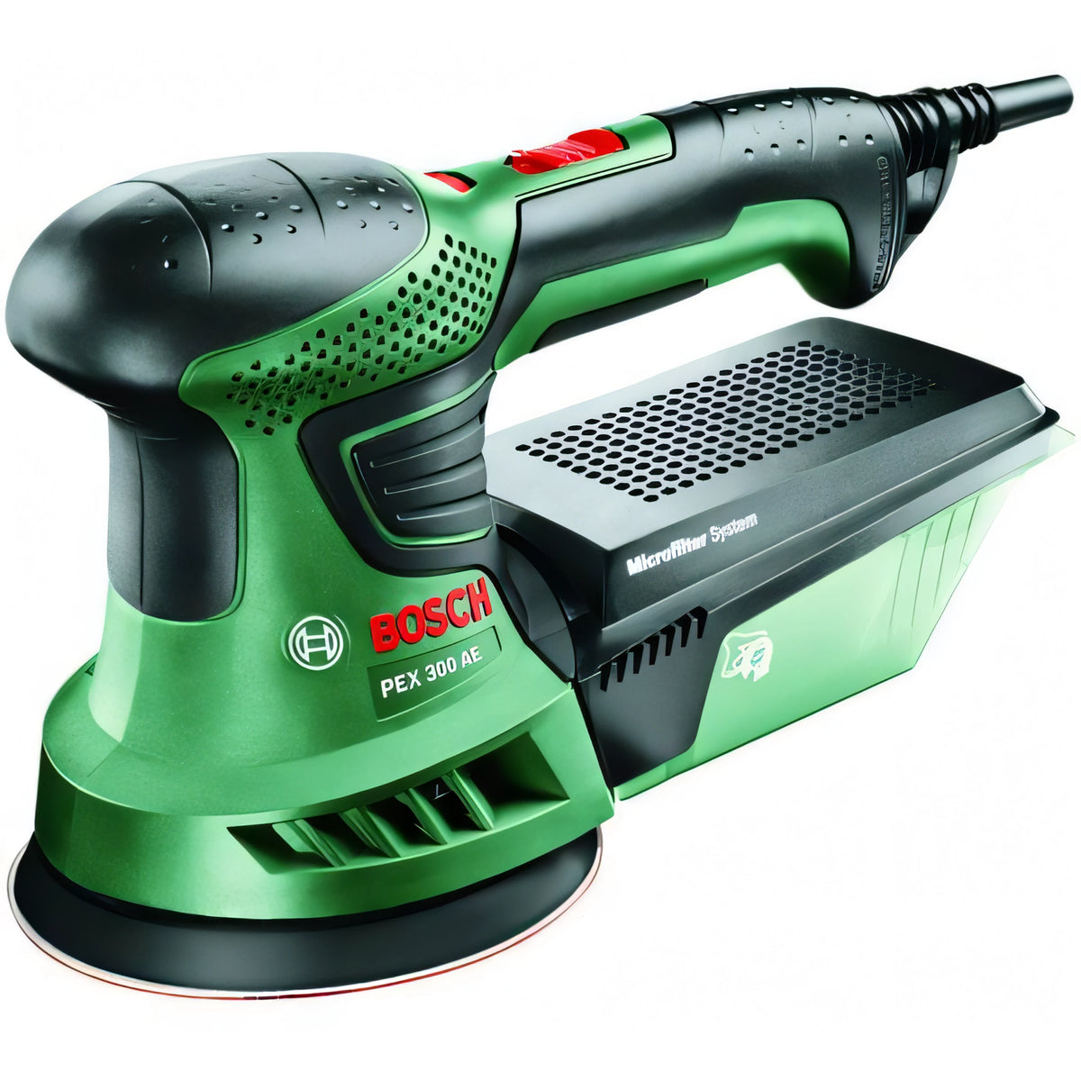 Levigatrice rotorbitale Bosch PEX 300 AE con aspirazione micro-filter